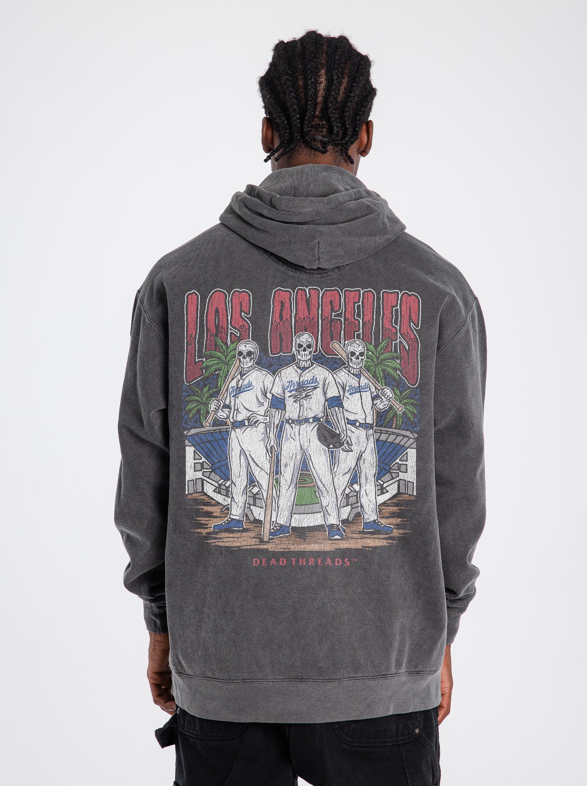 LOS ANGELES "BLUE" BASEBALL - “DT ESSENTIAL" HOODIE – Hoodie – Dead Threads Apparel