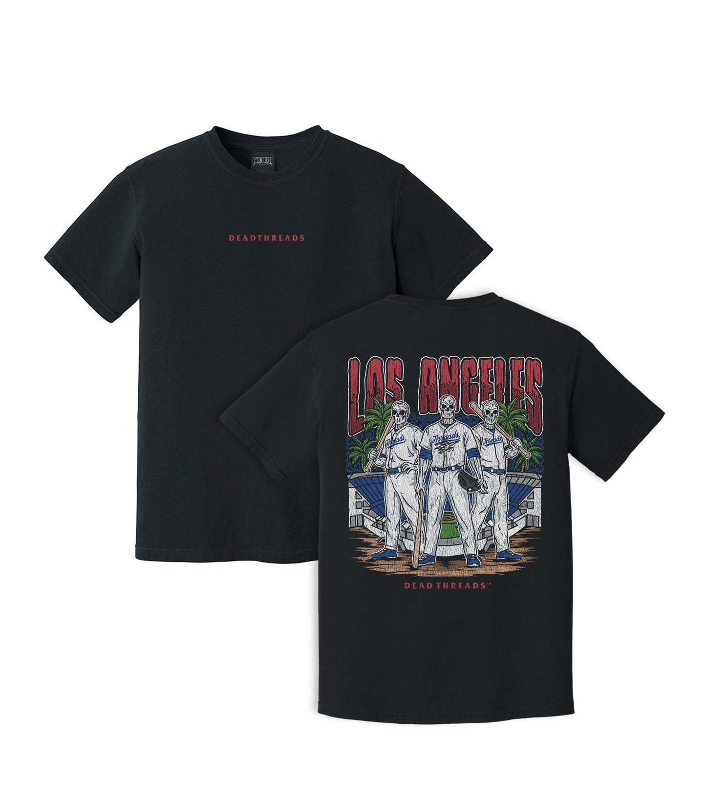 LOS ANGELES "BLUE" BASEBALL - “DT ESSENTIAL" PREMIUM T - SHIRT – T-Shirt – Dead Threads Apparel