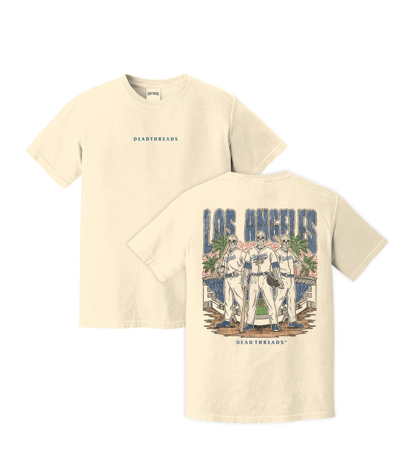 LOS ANGELES "BLUE" BASEBALL - “DT ESSENTIAL" PREMIUM T - SHIRT – T-Shirt – Dead Threads Apparel