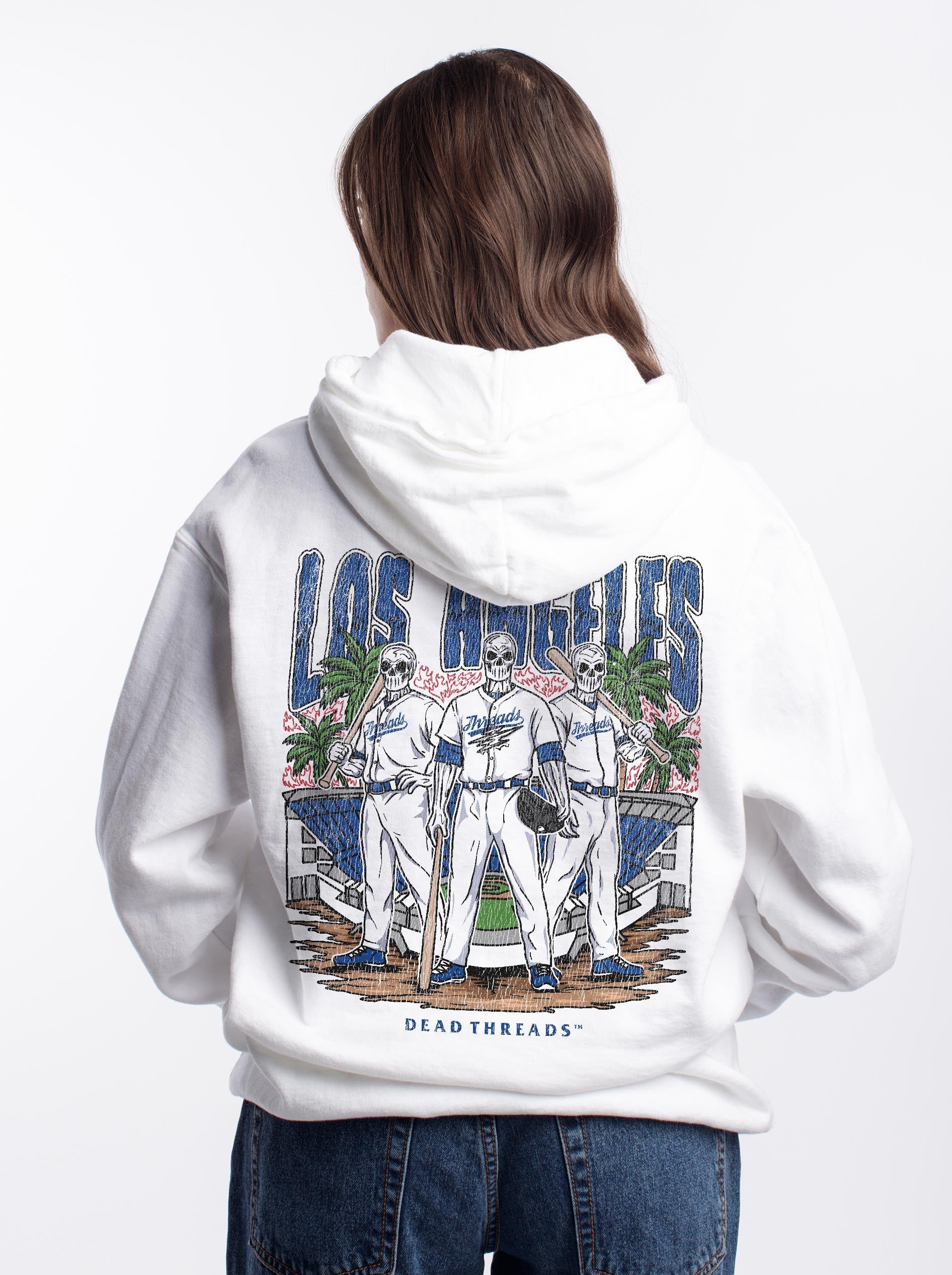 LOS ANGELES "BLUE" BASEBALL - HOODIE – Hoodie – Dead Threads Apparel