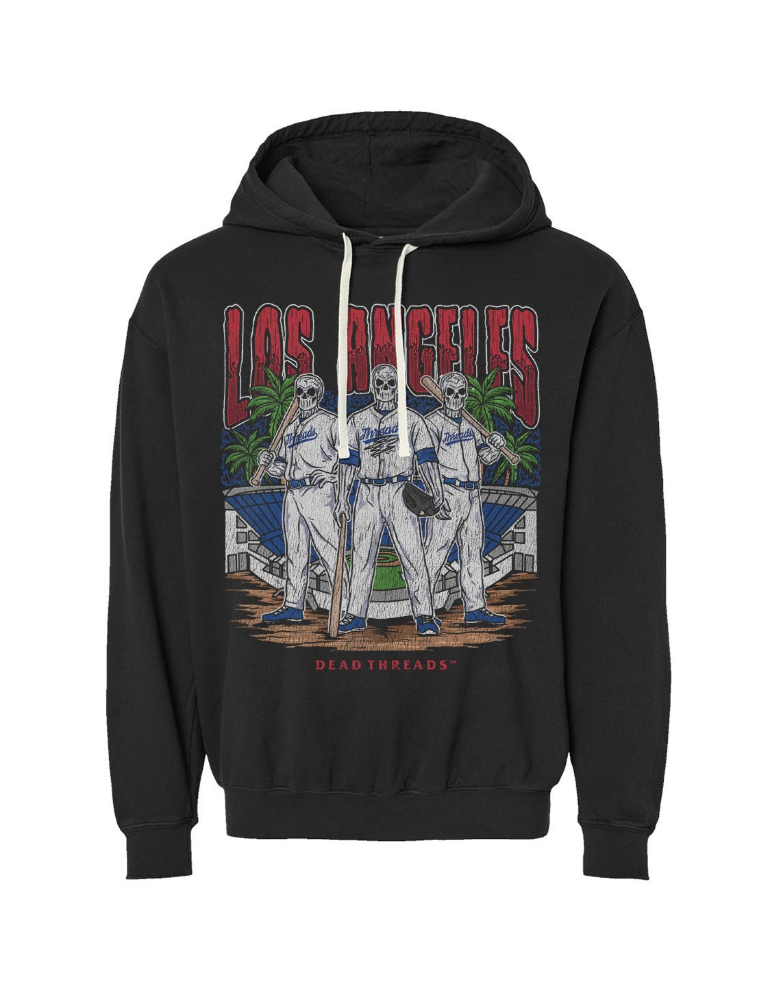 LOS ANGELES "BLUE" BASEBALL - LIGHTWEIGHT HOODIE – Lightweight – Dead Threads Apparel