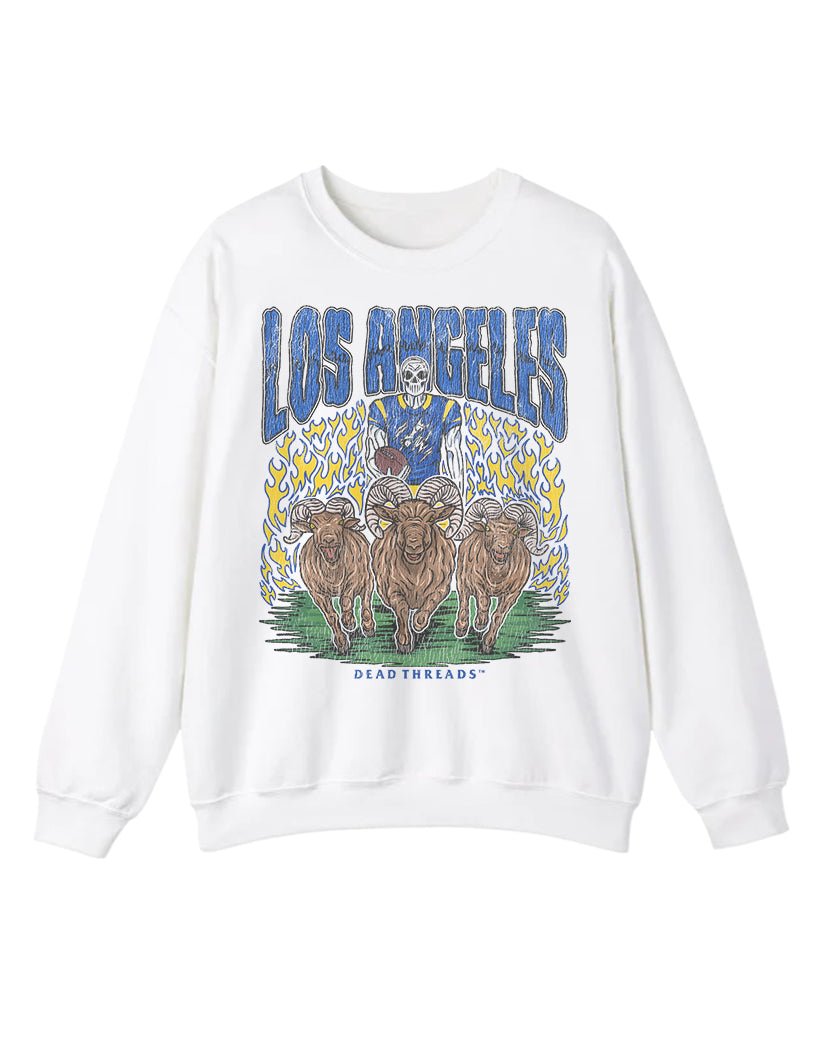 LOS ANGELES FOOTBALL CREWNECK SWEATSHIRT – Sweatshirt – Dead Threads Apparel