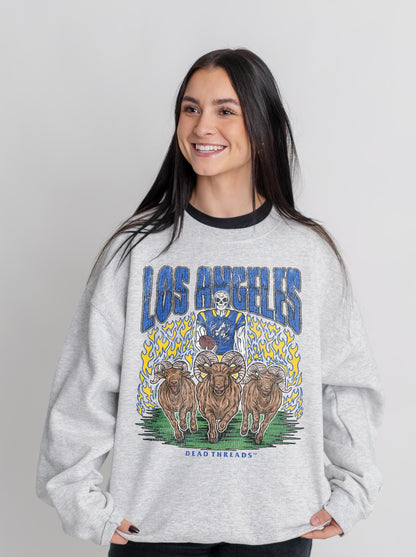 LOS ANGELES FOOTBALL CREWNECK SWEATSHIRT – Sweatshirt – Dead Threads Apparel