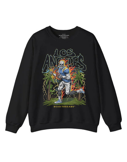LOS ANGELES FOOTBALL CREWNECK SWEATSHIRT – Sweatshirt – Dead Threads Apparel