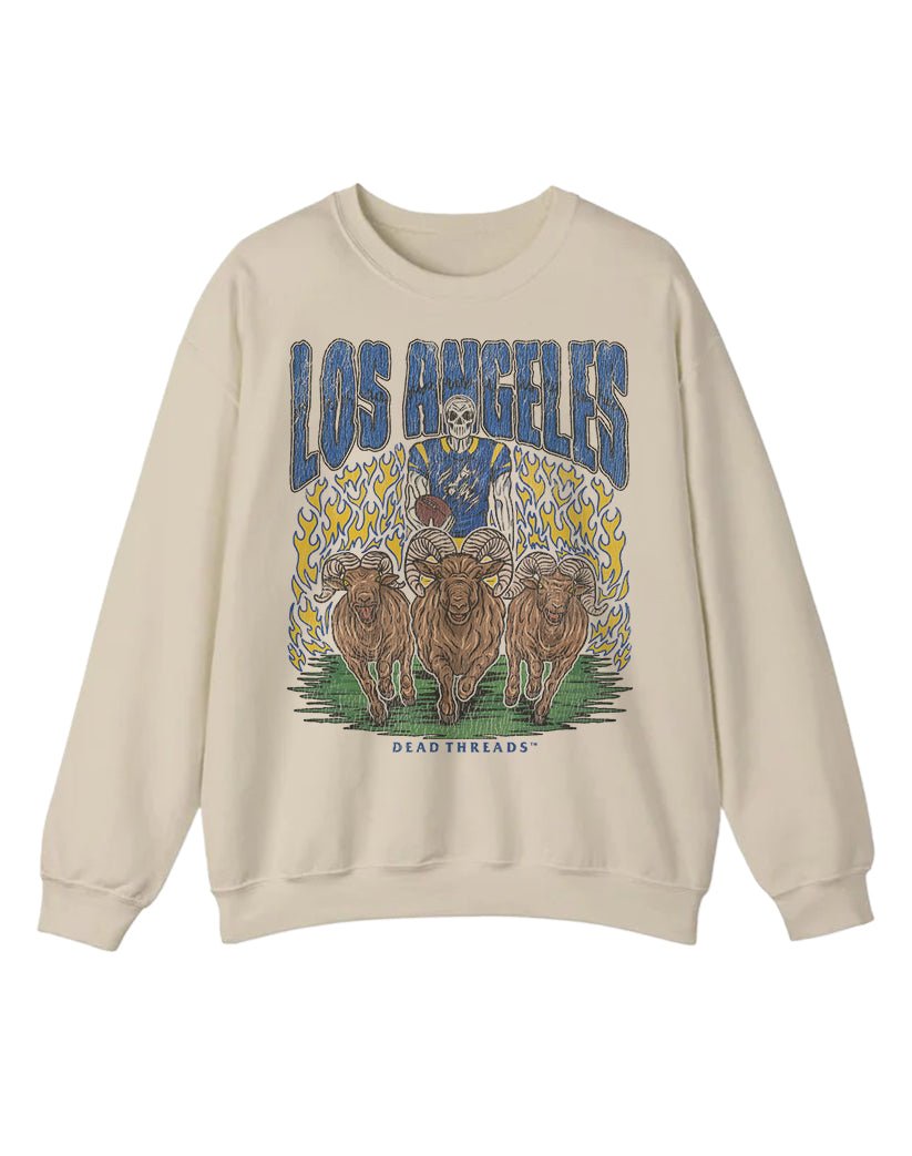 LOS ANGELES FOOTBALL CREWNECK SWEATSHIRT – Sweatshirt – Dead Threads Apparel