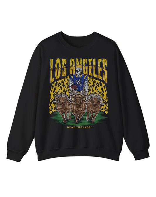 LOS ANGELES FOOTBALL CREWNECK SWEATSHIRT – Sweatshirt – Dead Threads Apparel