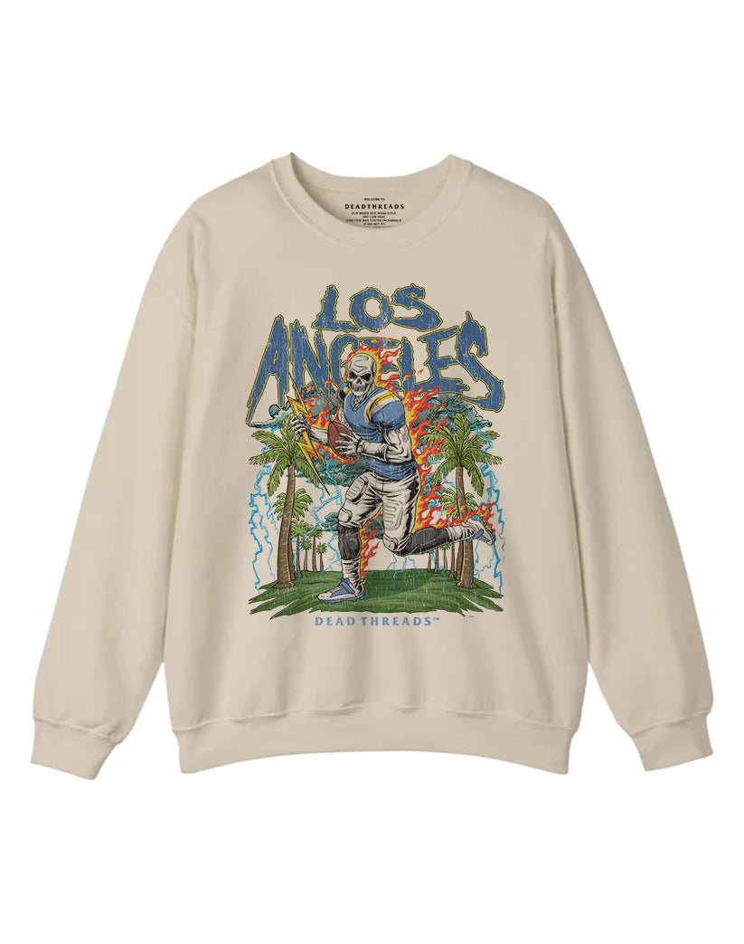 LOS ANGELES FOOTBALL CREWNECK SWEATSHIRT – Sweatshirt – Dead Threads Apparel