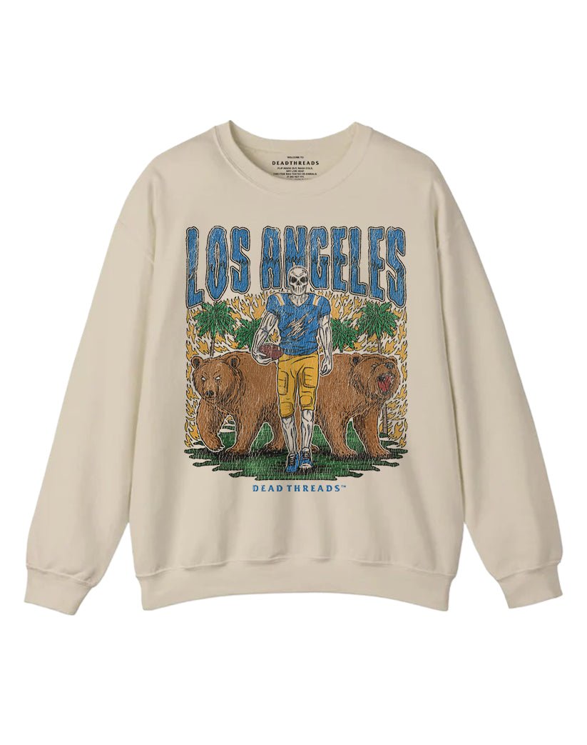 LOS ANGELES FOOTBALL CREWNECK SWEATSHIRT – Sweatshirt – Dead Threads Apparel