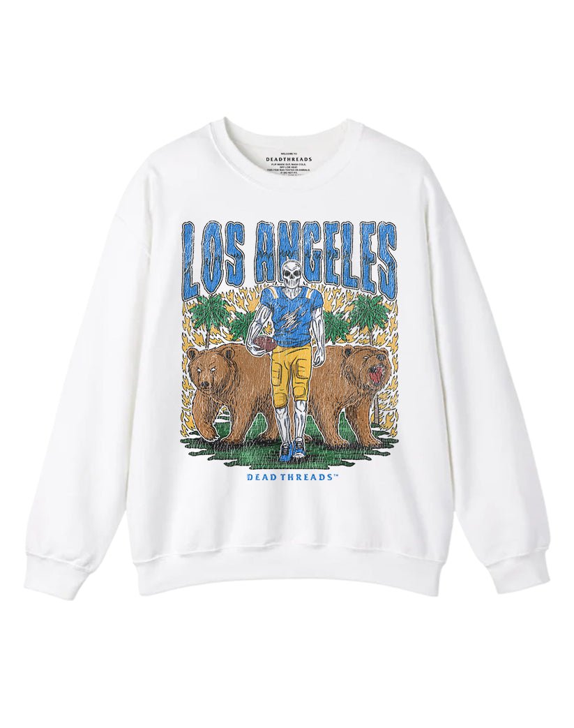 LOS ANGELES FOOTBALL CREWNECK SWEATSHIRT – Sweatshirt – Dead Threads Apparel