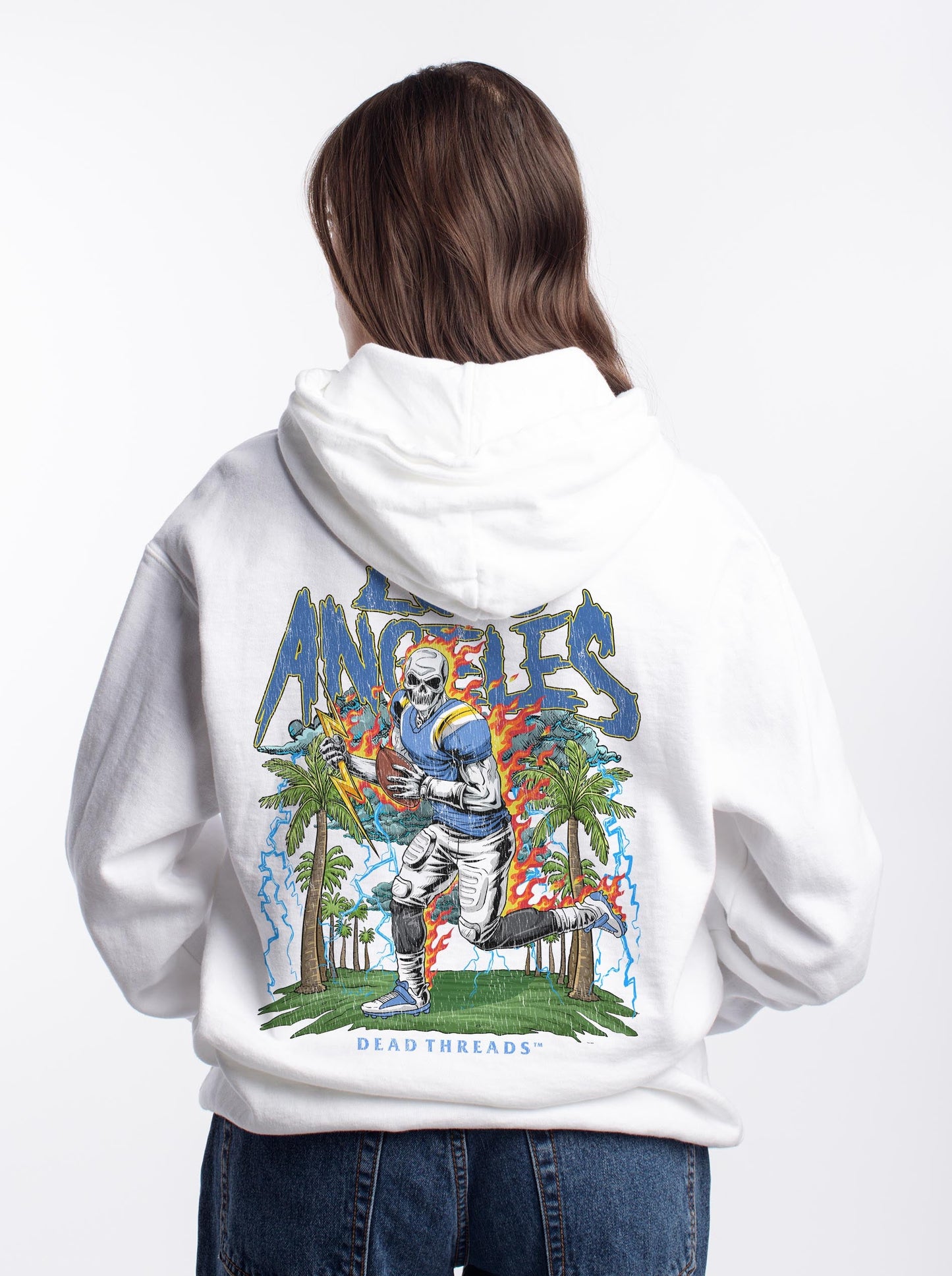 LOS ANGELES FOOTBALL - “DT ESSENTIAL" HOODIE – Hoodie – Dead Threads Apparel