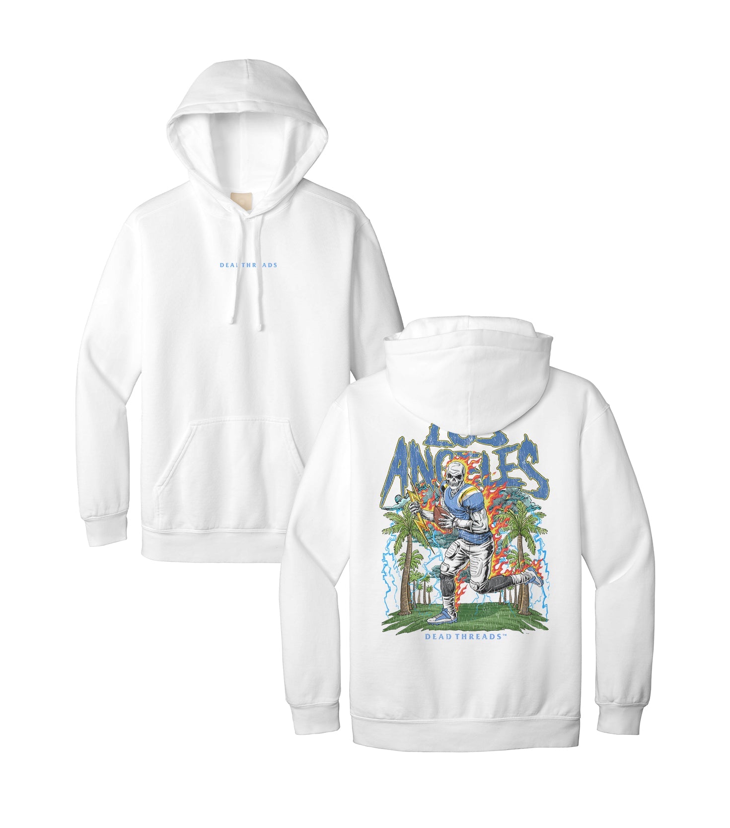 LOS ANGELES FOOTBALL - “DT ESSENTIAL" HOODIE – Hoodie – Dead Threads Apparel