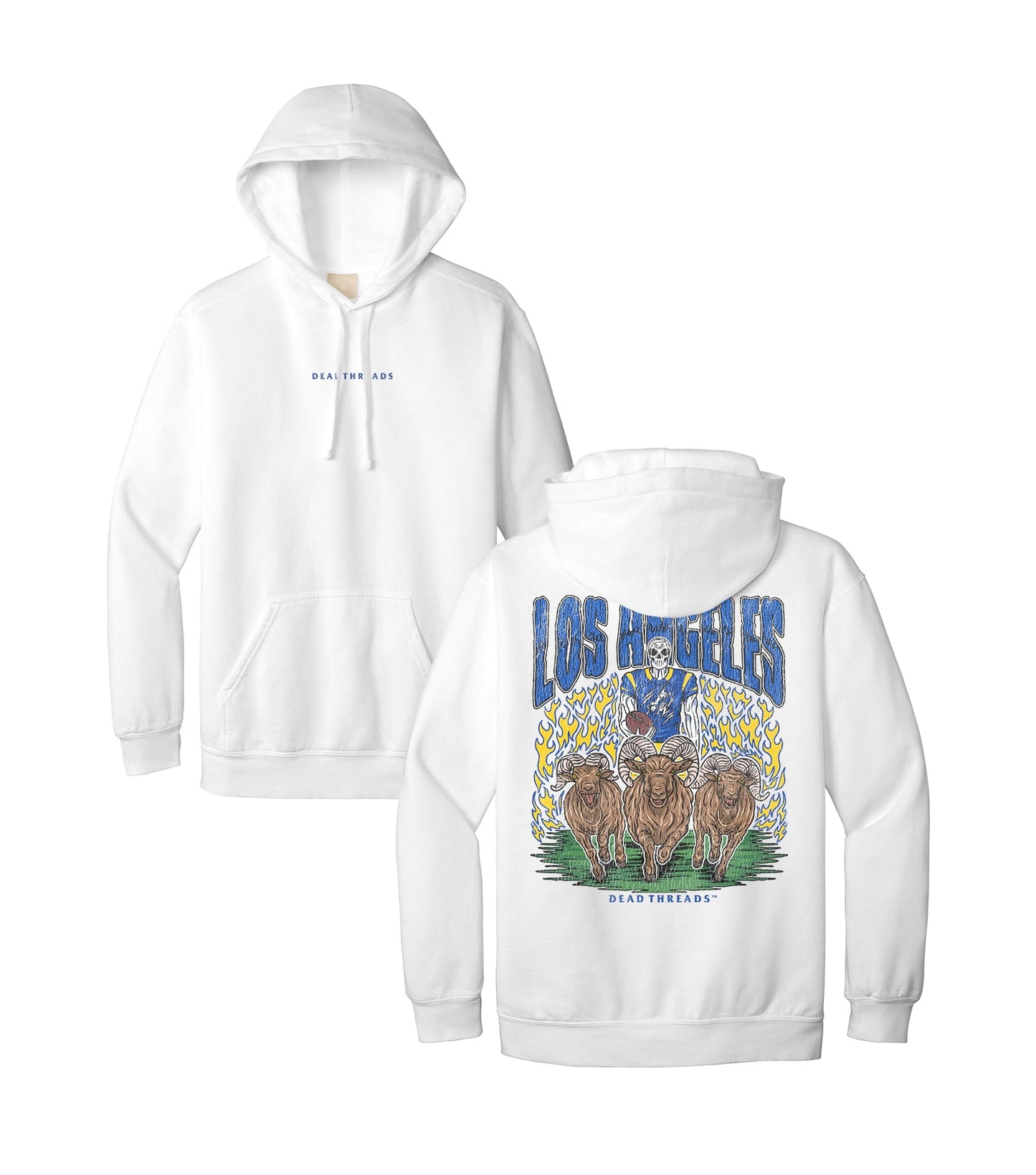 LOS ANGELES FOOTBALL - “DT ESSENTIAL" HOODIE – Hoodie – Dead Threads Apparel