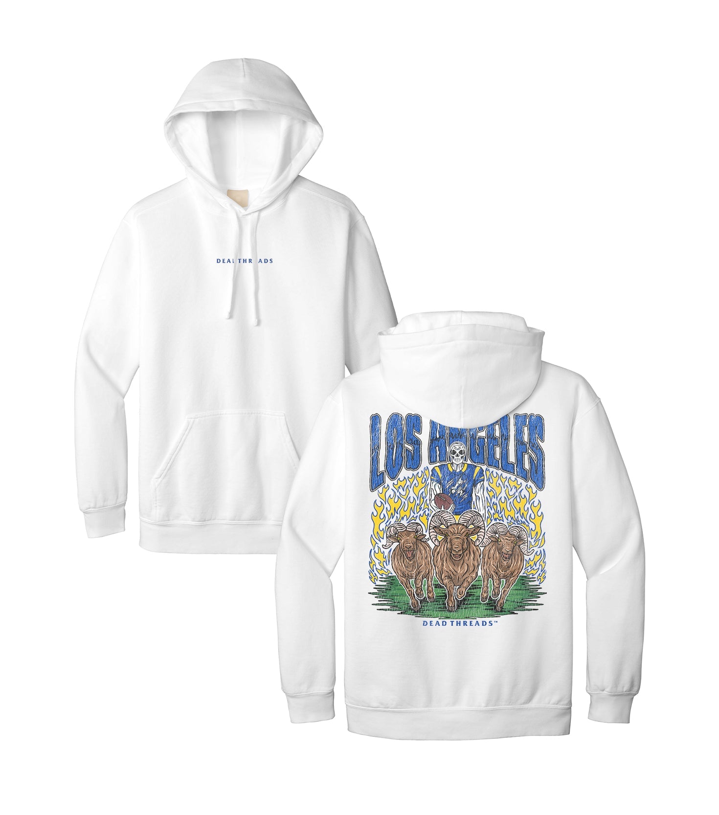 LOS ANGELES FOOTBALL - “DT ESSENTIAL" HOODIE – Hoodie – Dead Threads Apparel