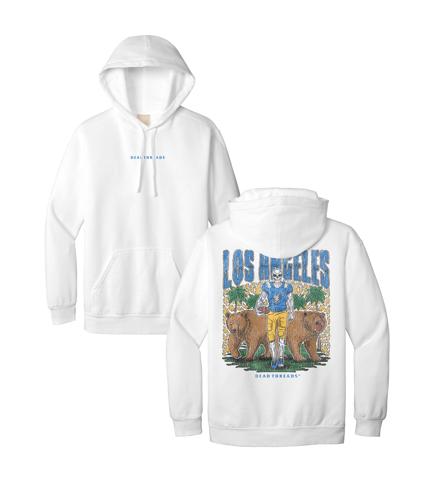 LOS ANGELES FOOTBALL - “DT ESSENTIAL" HOODIE – Hoodie – Dead Threads Apparel