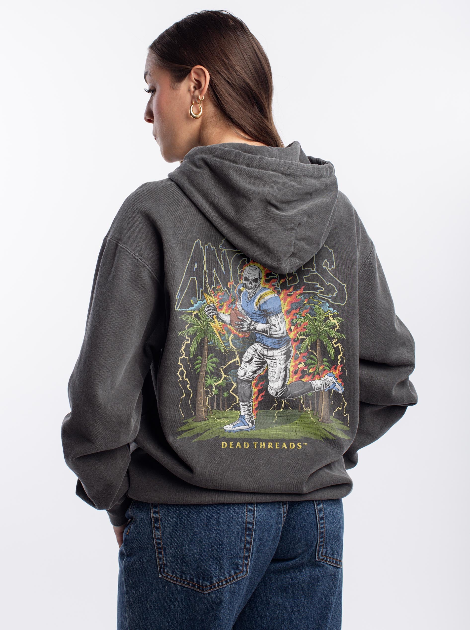 LOS ANGELES FOOTBALL - “DT ESSENTIAL" HOODIE – Hoodie – Dead Threads Apparel
