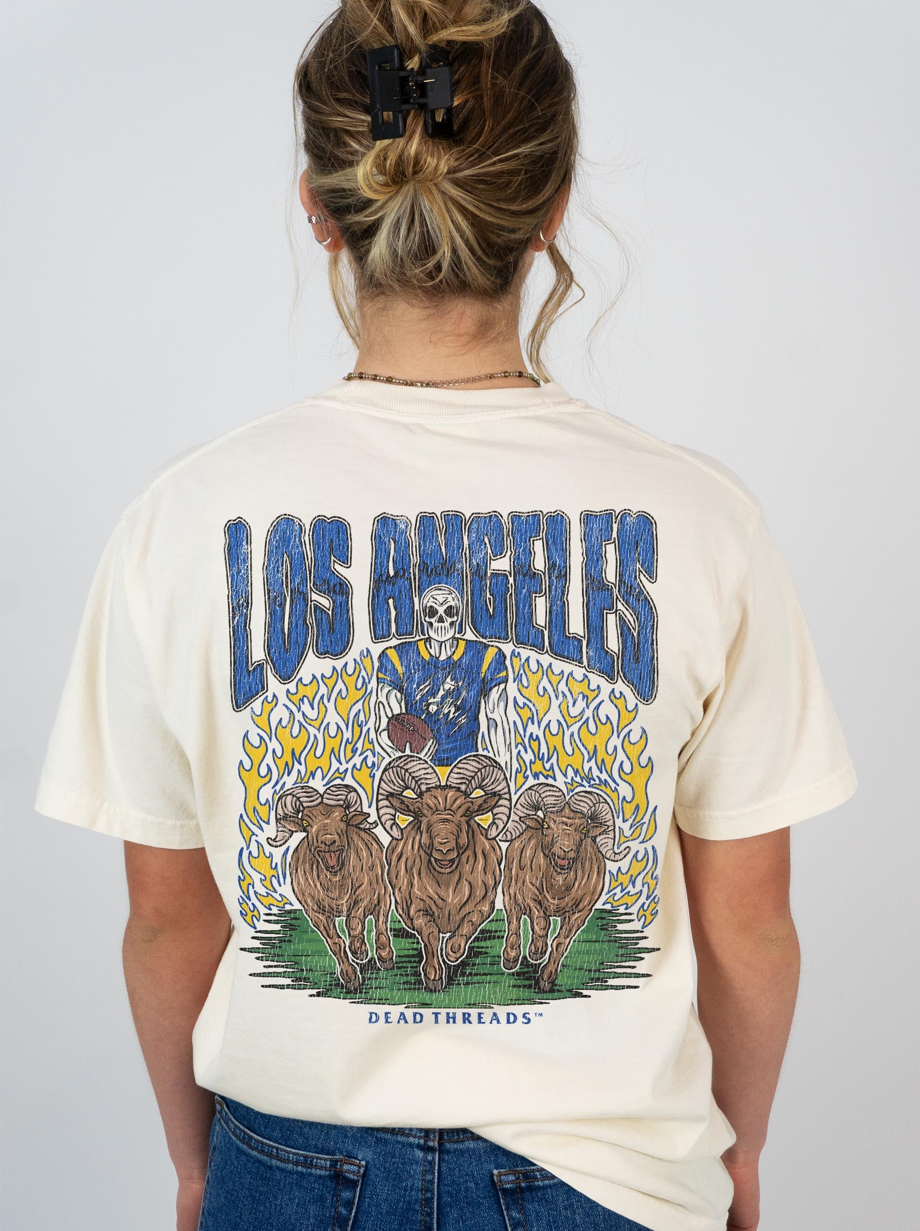 LOS ANGELES FOOTBALL - “DT ESSENTIAL" PREMIUM T - SHIRT – T-Shirt – Dead Threads Apparel