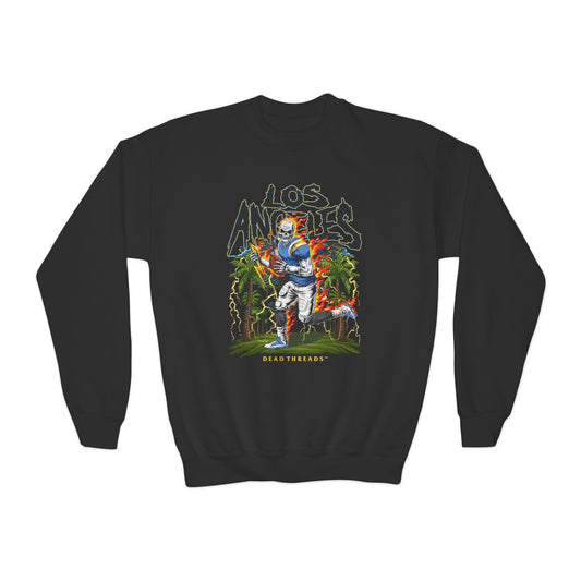 LOS ANGELES FOOTBALL KIDS CREWNECK SWEATSHIRT – Kids clothes – Dead Threads Apparel