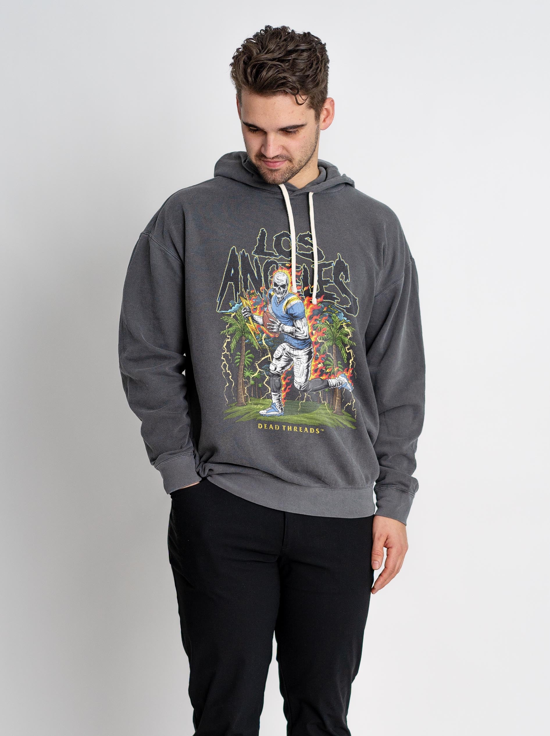 LOS ANGELES FOOTBALL - LIGHTWEIGHT HOODIE – Lightweight – Dead Threads Apparel