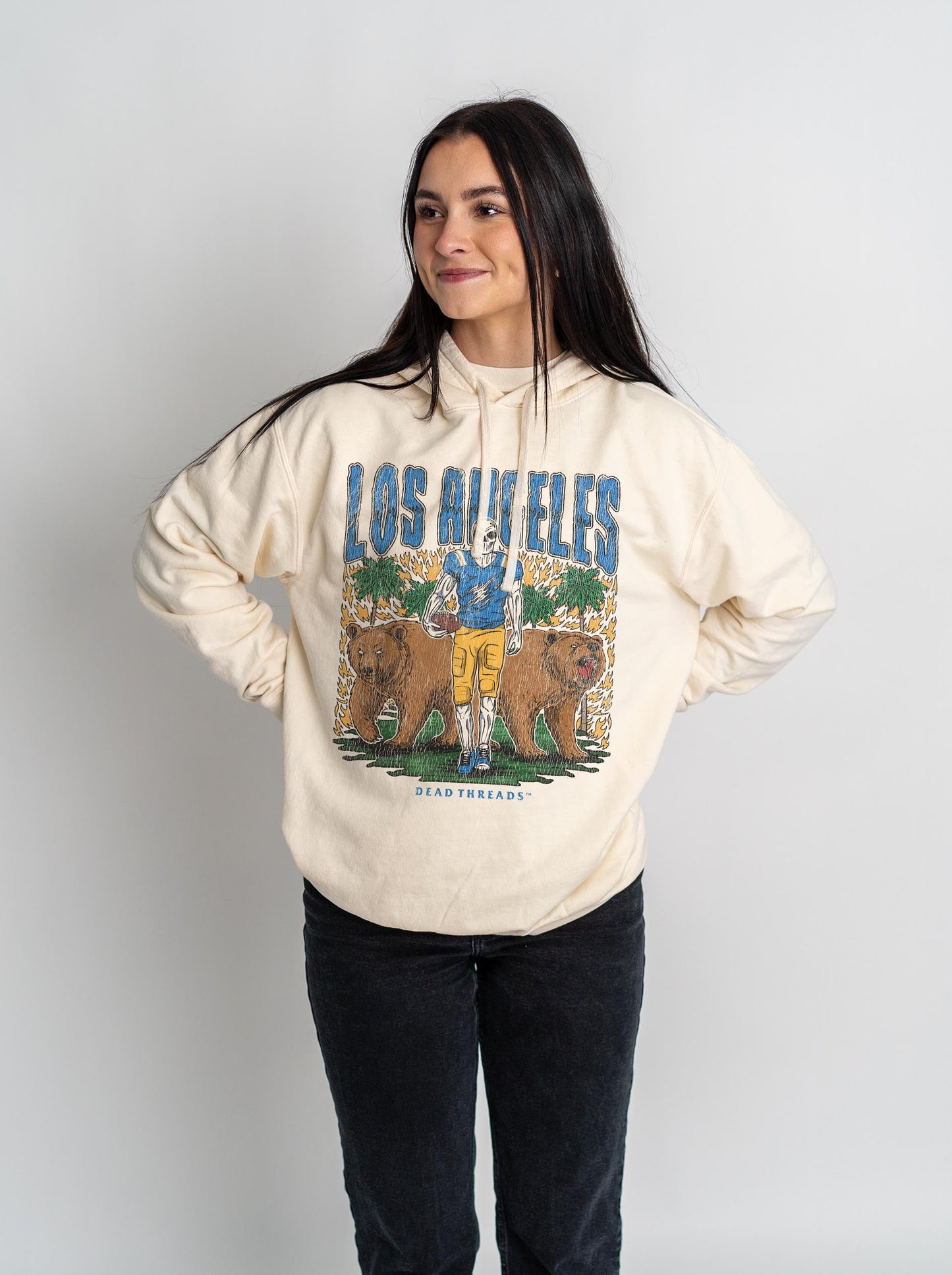 LOS ANGELES FOOTBALL - LIGHTWEIGHT HOODIE – Lightweight – Dead Threads Apparel