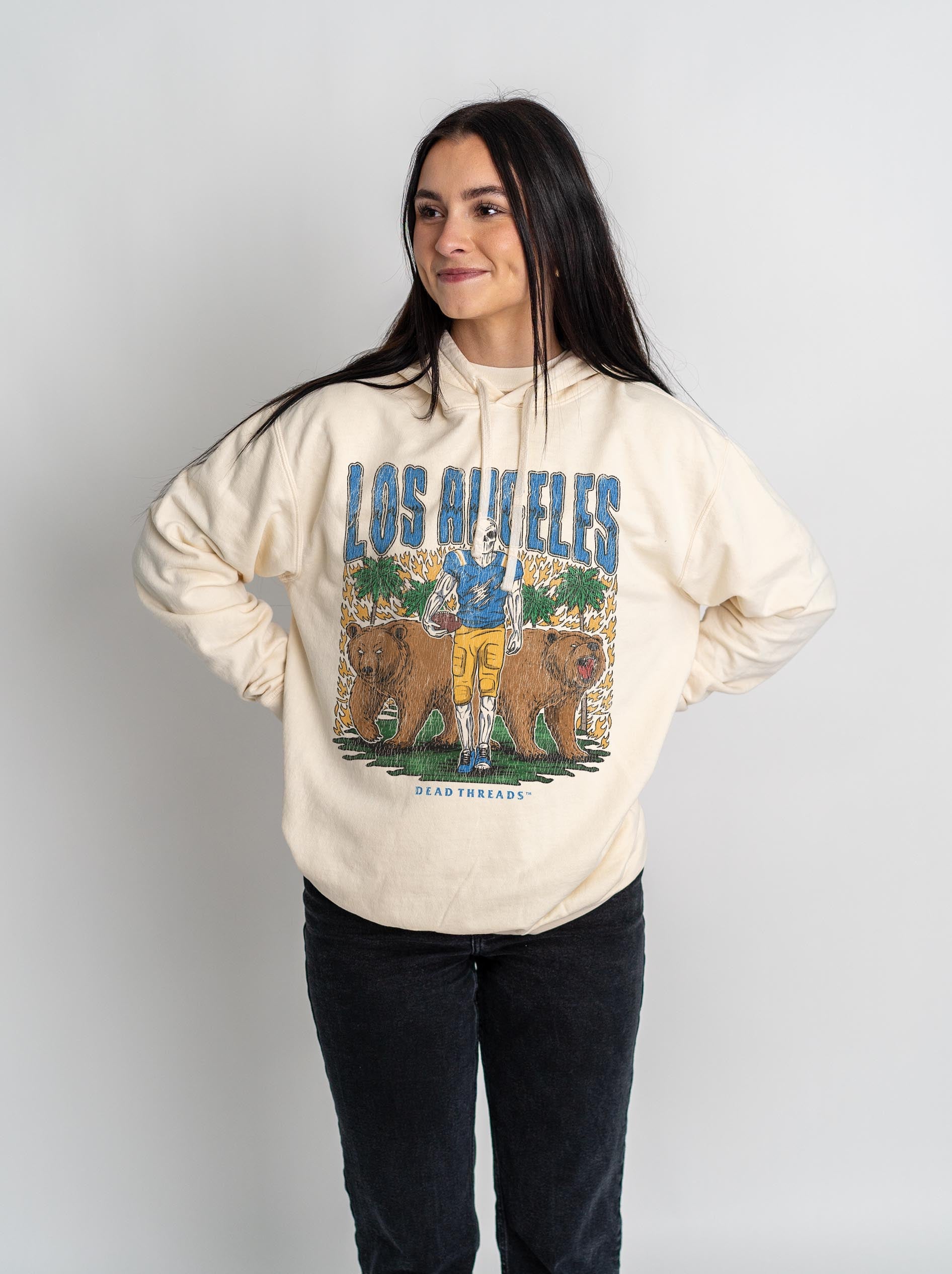 LOS ANGELES FOOTBALL - LIGHTWEIGHT HOODIE – Lightweight – Dead Threads Apparel