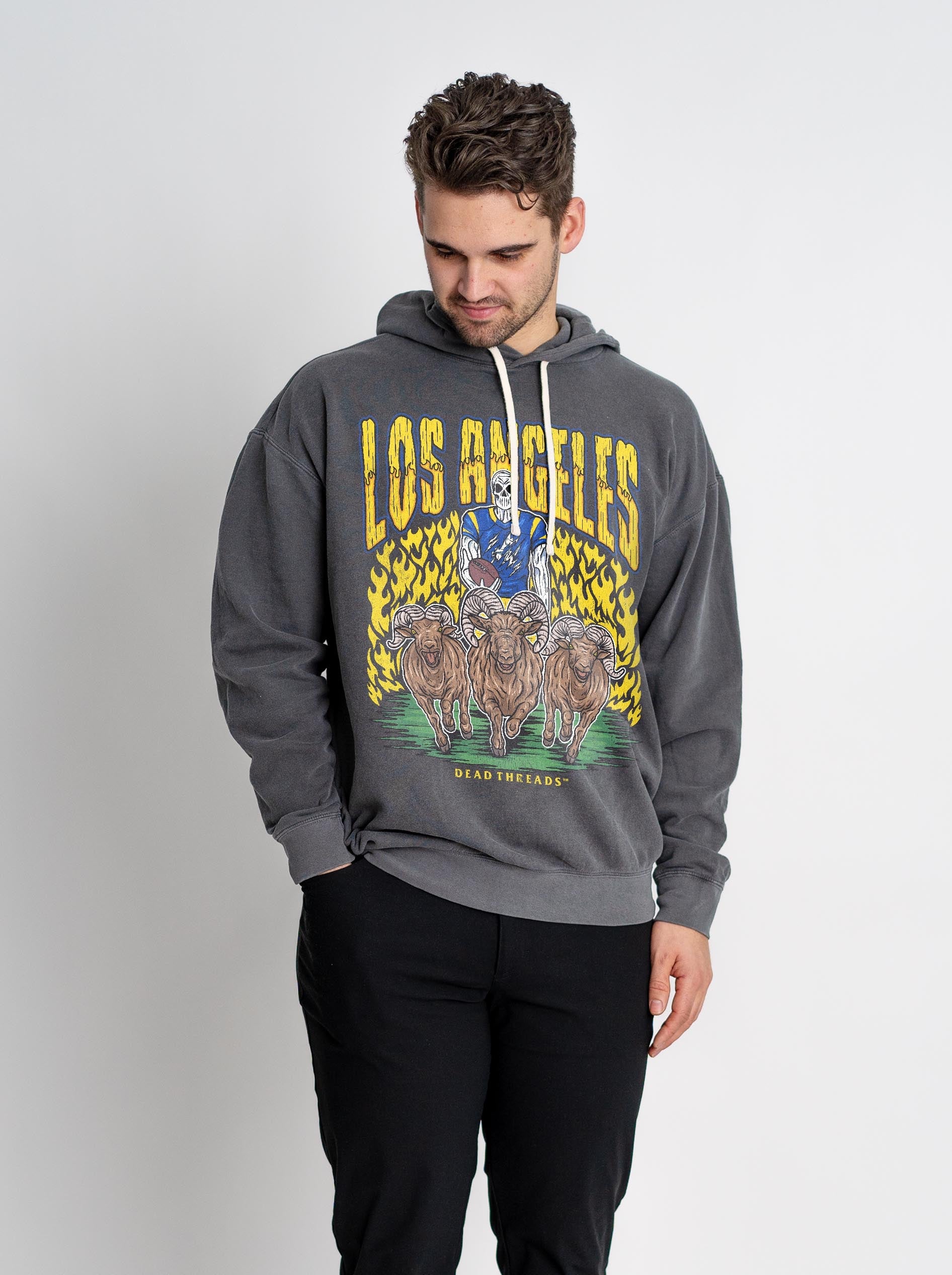 LOS ANGELES FOOTBALL - LIGHTWEIGHT HOODIE – Lightweight – Dead Threads Apparel