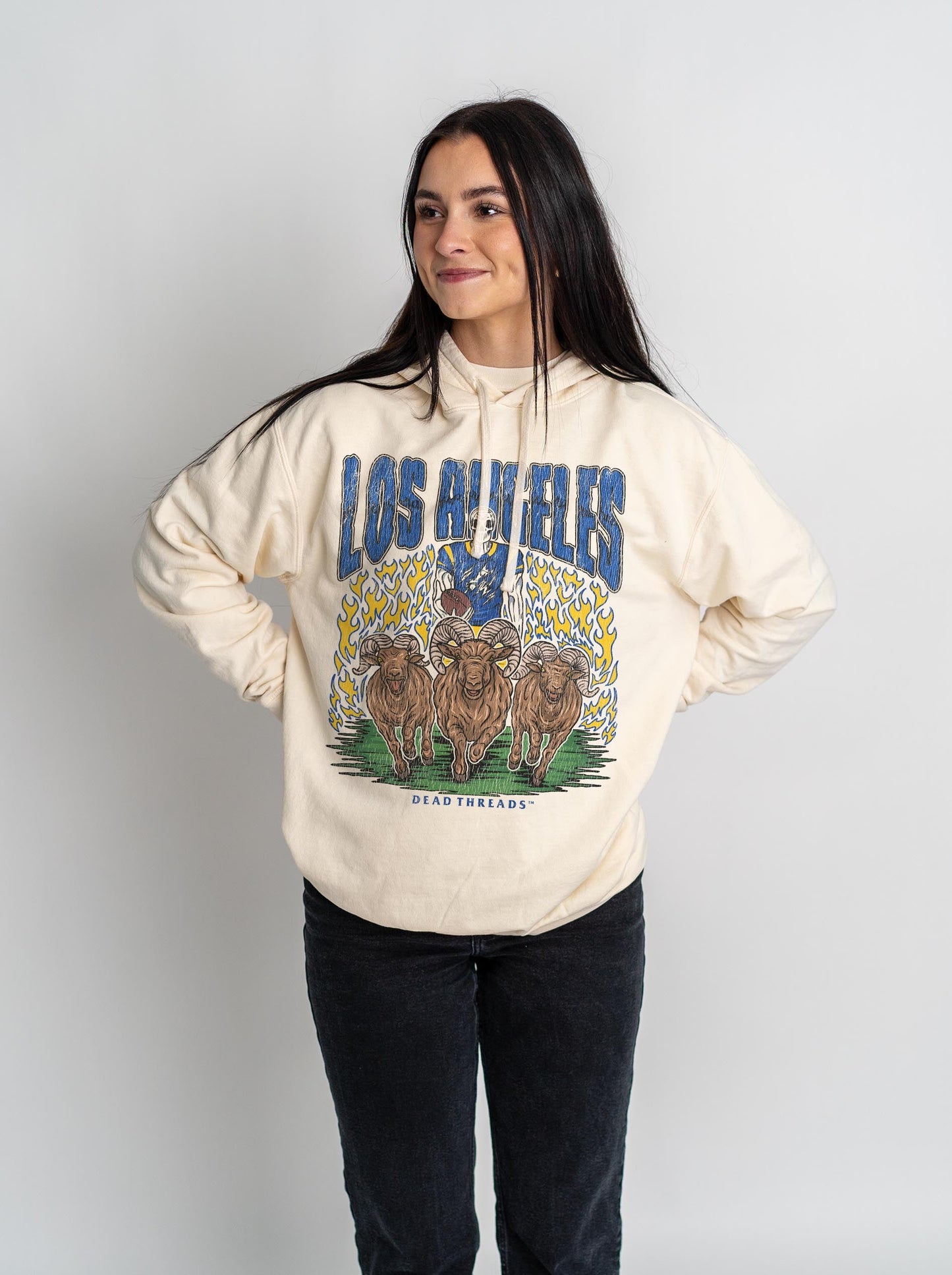 LOS ANGELES FOOTBALL - LIGHTWEIGHT HOODIE – Lightweight – Dead Threads Apparel