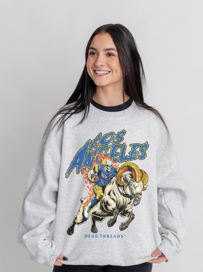 LOS ANGELES FOOTBALL v2 CREWNECK SWEATSHIRT – Sweatshirt – Dead Threads Apparel