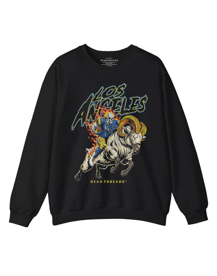 LOS ANGELES FOOTBALL v2 CREWNECK SWEATSHIRT – Sweatshirt – Dead Threads Apparel