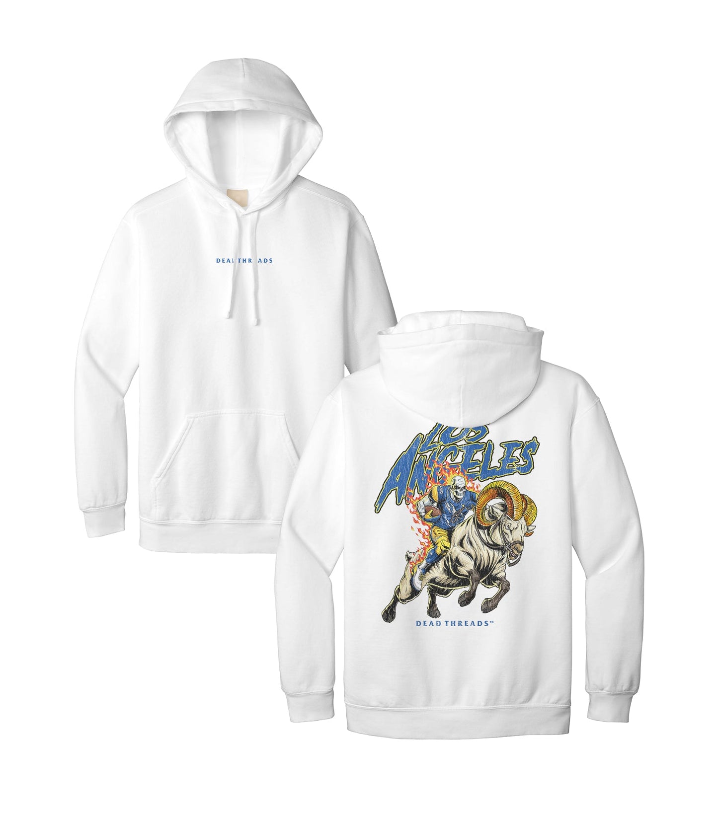 LOS ANGELES FOOTBALL v2 - “DT ESSENTIAL" HOODIE – Hoodie – Dead Threads Apparel