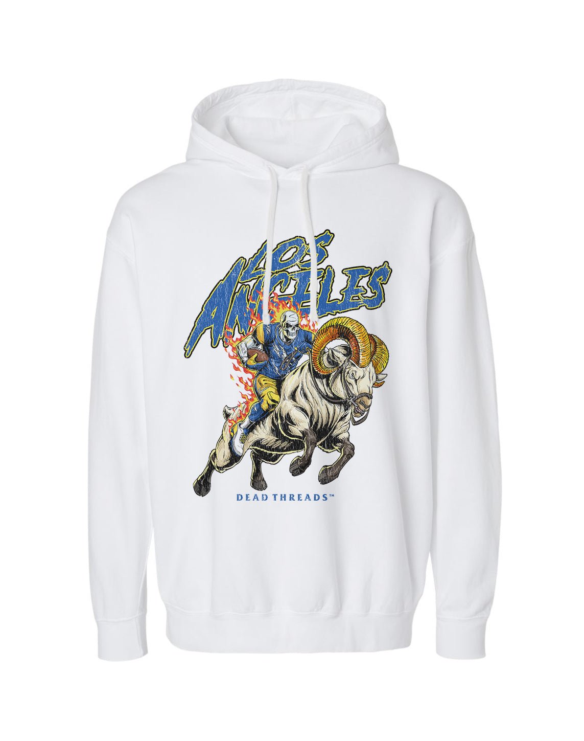 LOS ANGELES FOOTBALL v2 - LIGHTWEIGHT HOODIE – Lightweight – Dead Threads Apparel