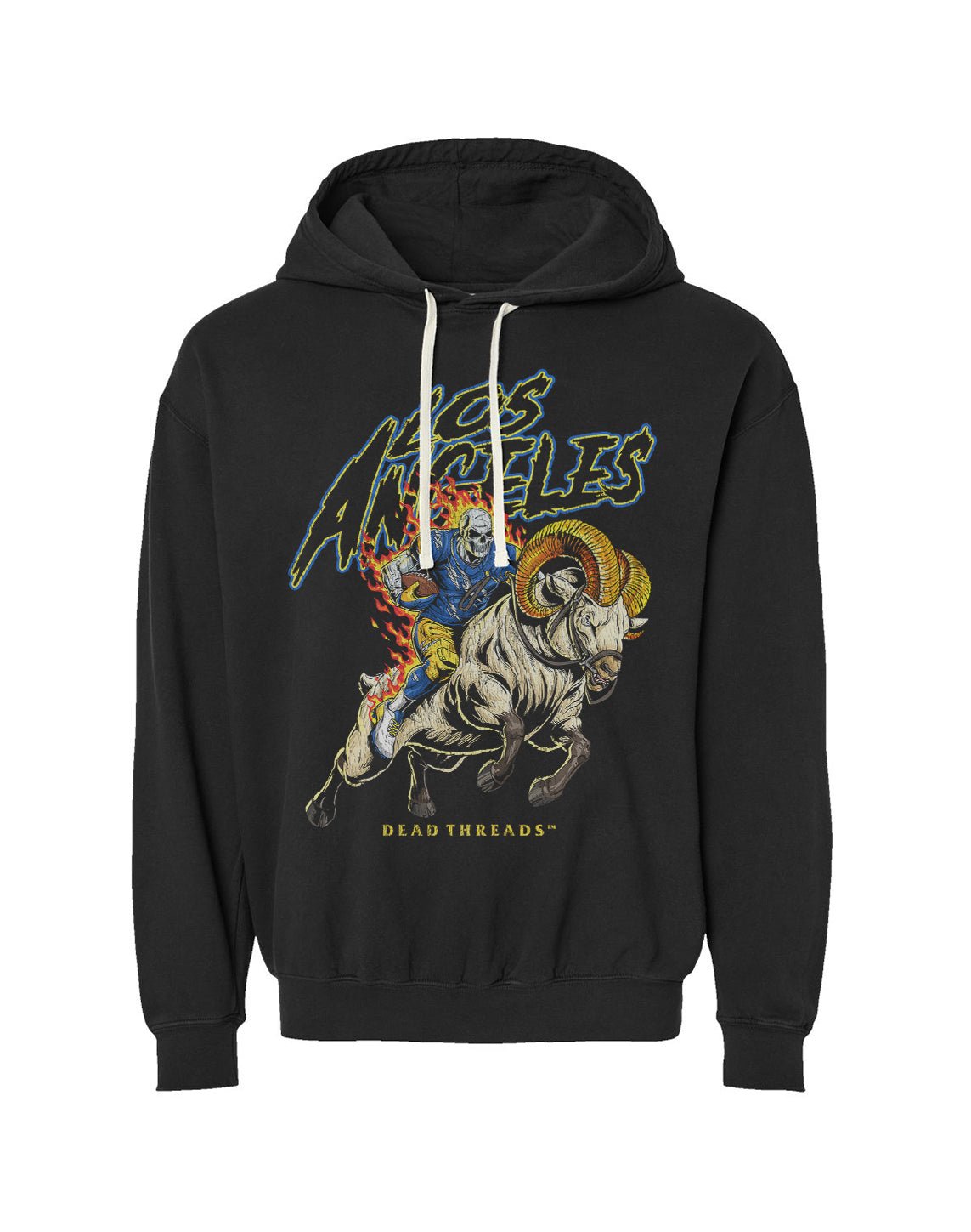 LOS ANGELES FOOTBALL v2 - LIGHTWEIGHT HOODIE – Lightweight – Dead Threads Apparel