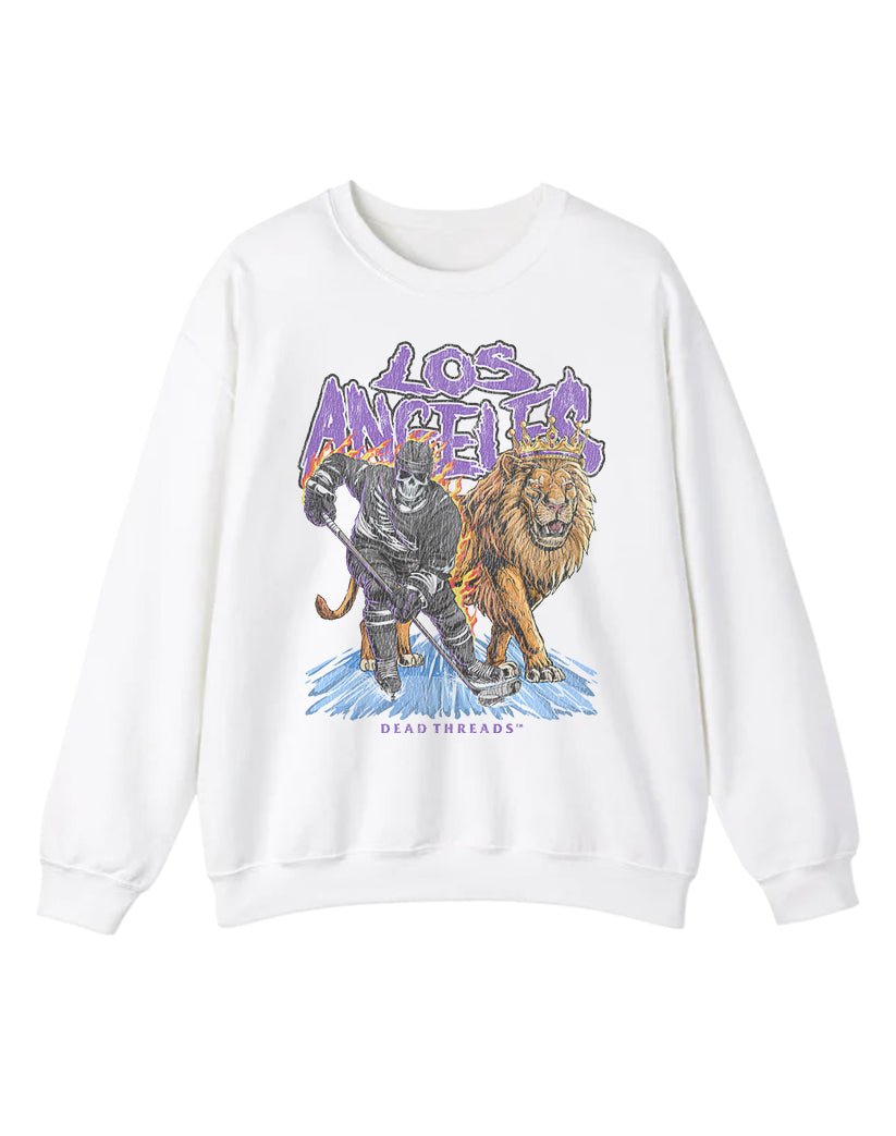 LOS ANGELES HOCKEY CREWNECK SWEATSHIRT – Sweatshirt – Dead Threads Apparel