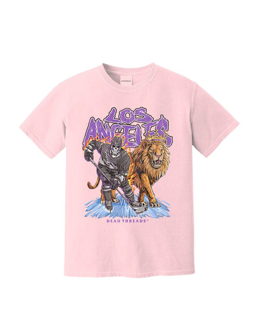 LOS ANGELES HOCKEY - PINK – T-Shirt – Dead Threads Apparel