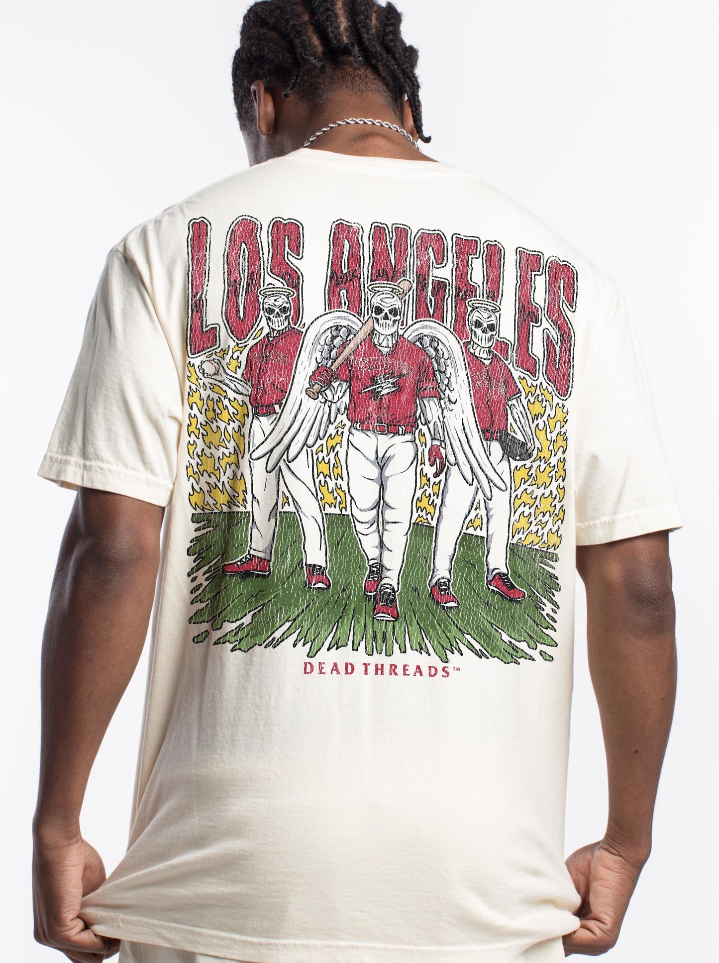 LOS ANGELES “RED” BASEBALL - “DT ESSENTIAL" PREMIUM T - SHIRT – T-Shirt – Dead Threads Apparel