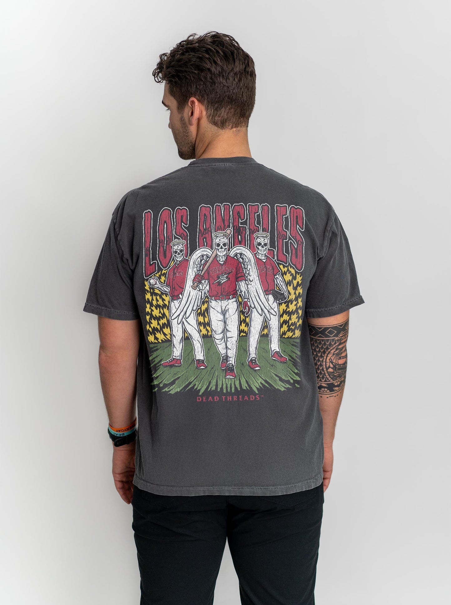 LOS ANGELES “RED” BASEBALL - “DT ESSENTIAL" PREMIUM T - SHIRT – T-Shirt – Dead Threads Apparel