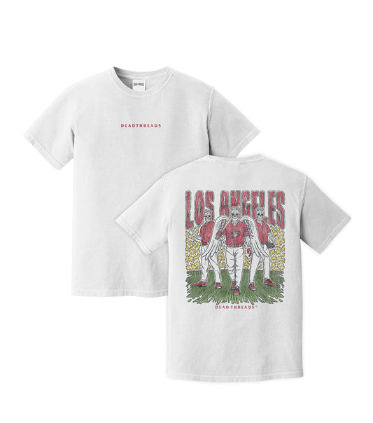 LOS ANGELES “RED” BASEBALL - “DT ESSENTIAL" PREMIUM T - SHIRT – T-Shirt – Dead Threads Apparel