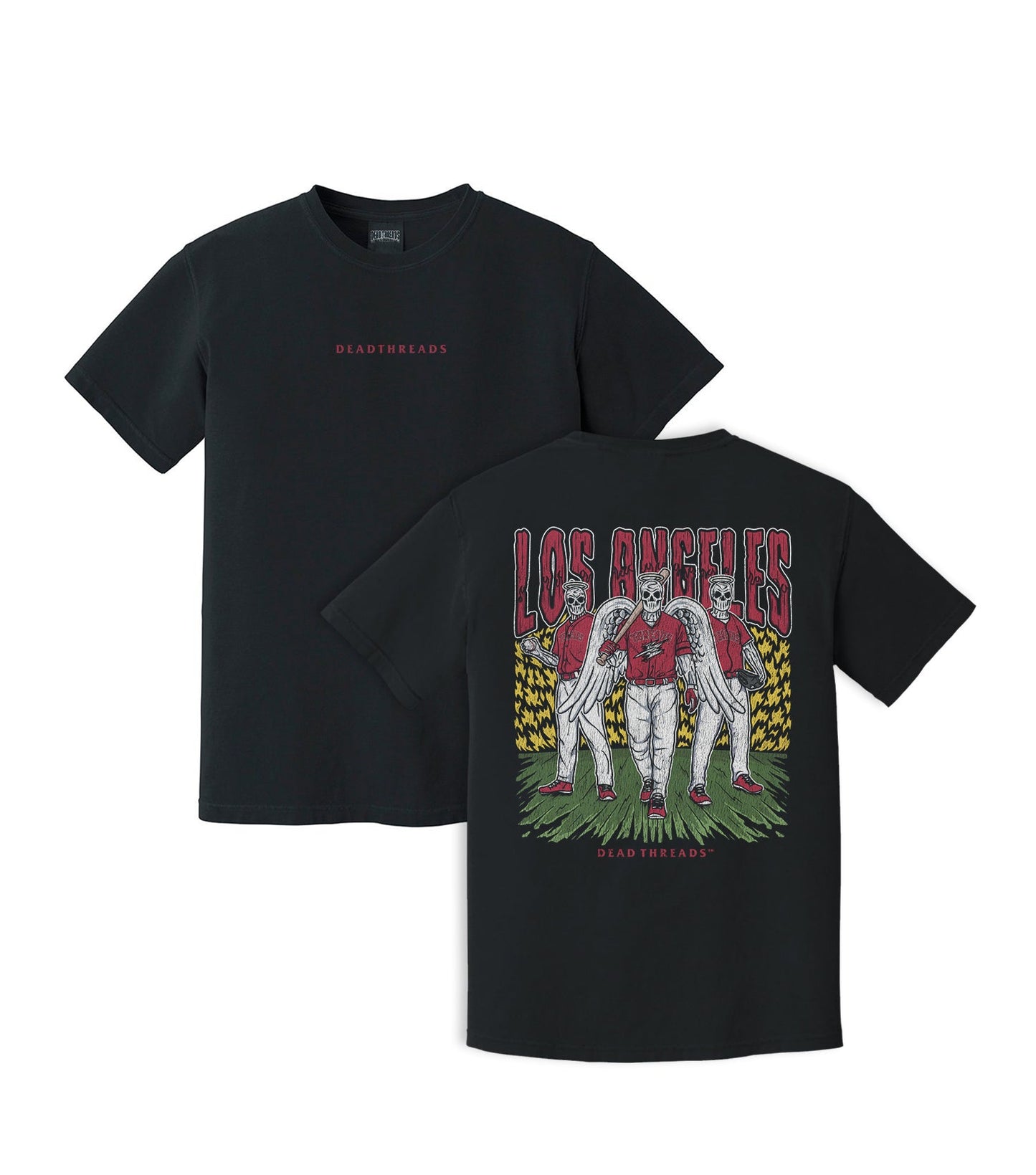LOS ANGELES “RED” BASEBALL - “DT ESSENTIAL" PREMIUM T - SHIRT – T-Shirt – Dead Threads Apparel