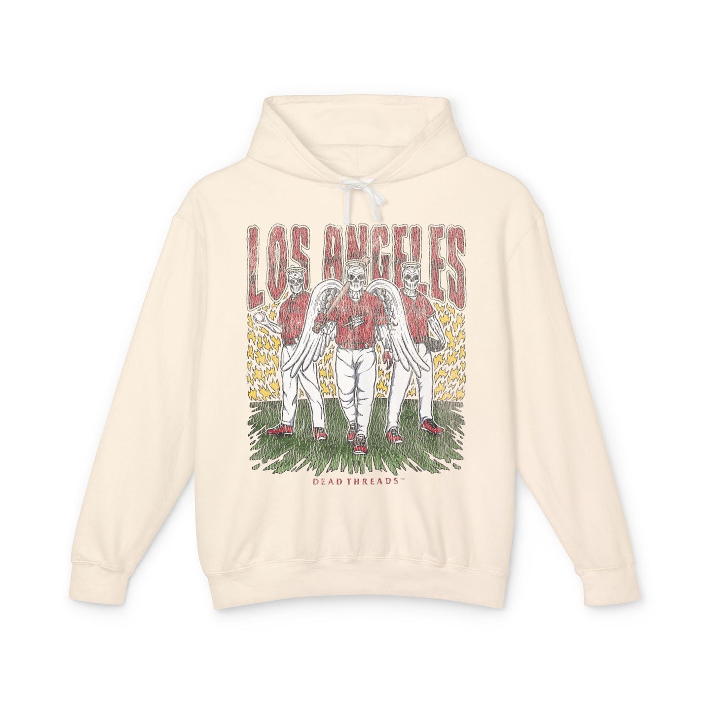 LOS ANGELES “RED” BASEBALL - LIGHTWEIGHT HOODIE – Lightweight – Dead Threads Apparel