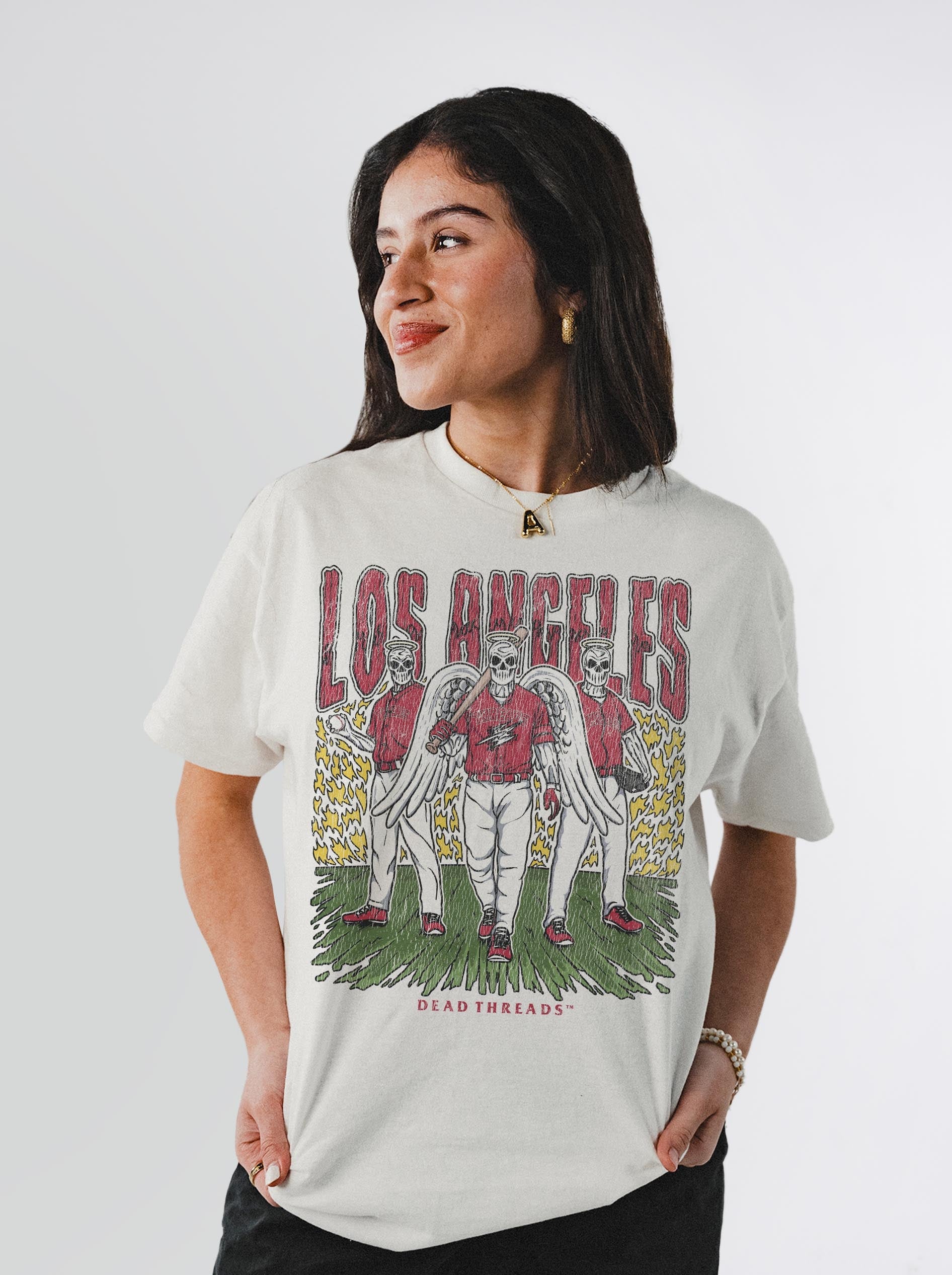 LOS ANGELES “RED” BASEBALL – T-Shirt – Dead Threads Apparel
