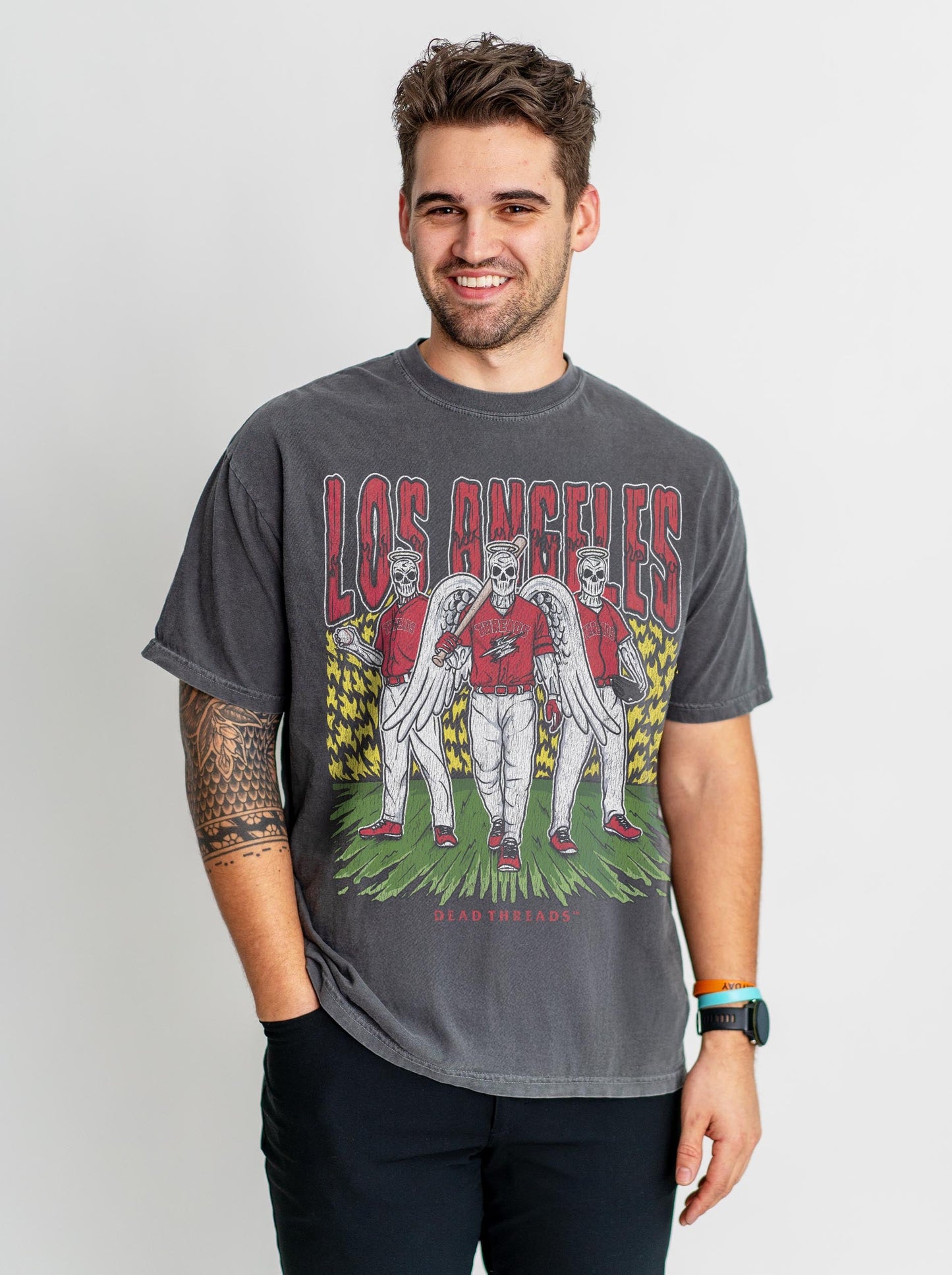 LOS ANGELES “RED” BASEBALL – T-Shirt – Dead Threads Apparel