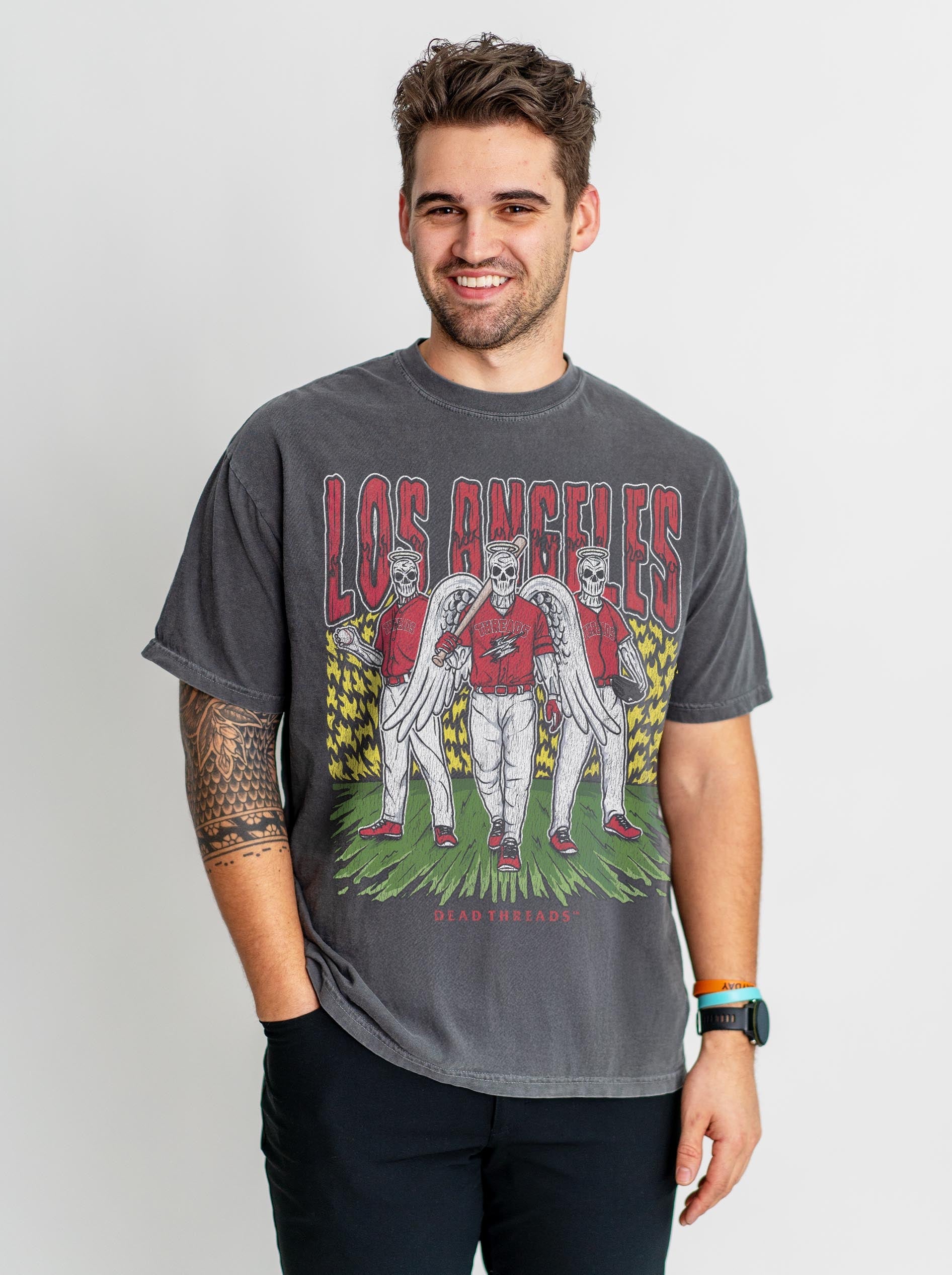LOS ANGELES “RED” BASEBALL – T-Shirt – Dead Threads Apparel