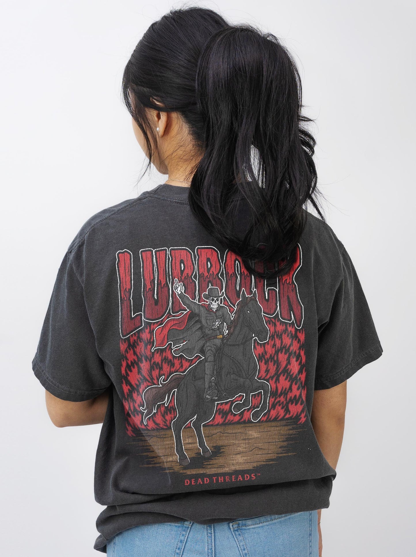 LUBBOCK - “3 SKULL” PREMIUM T - SHIRT – T-Shirt – Dead Threads Apparel