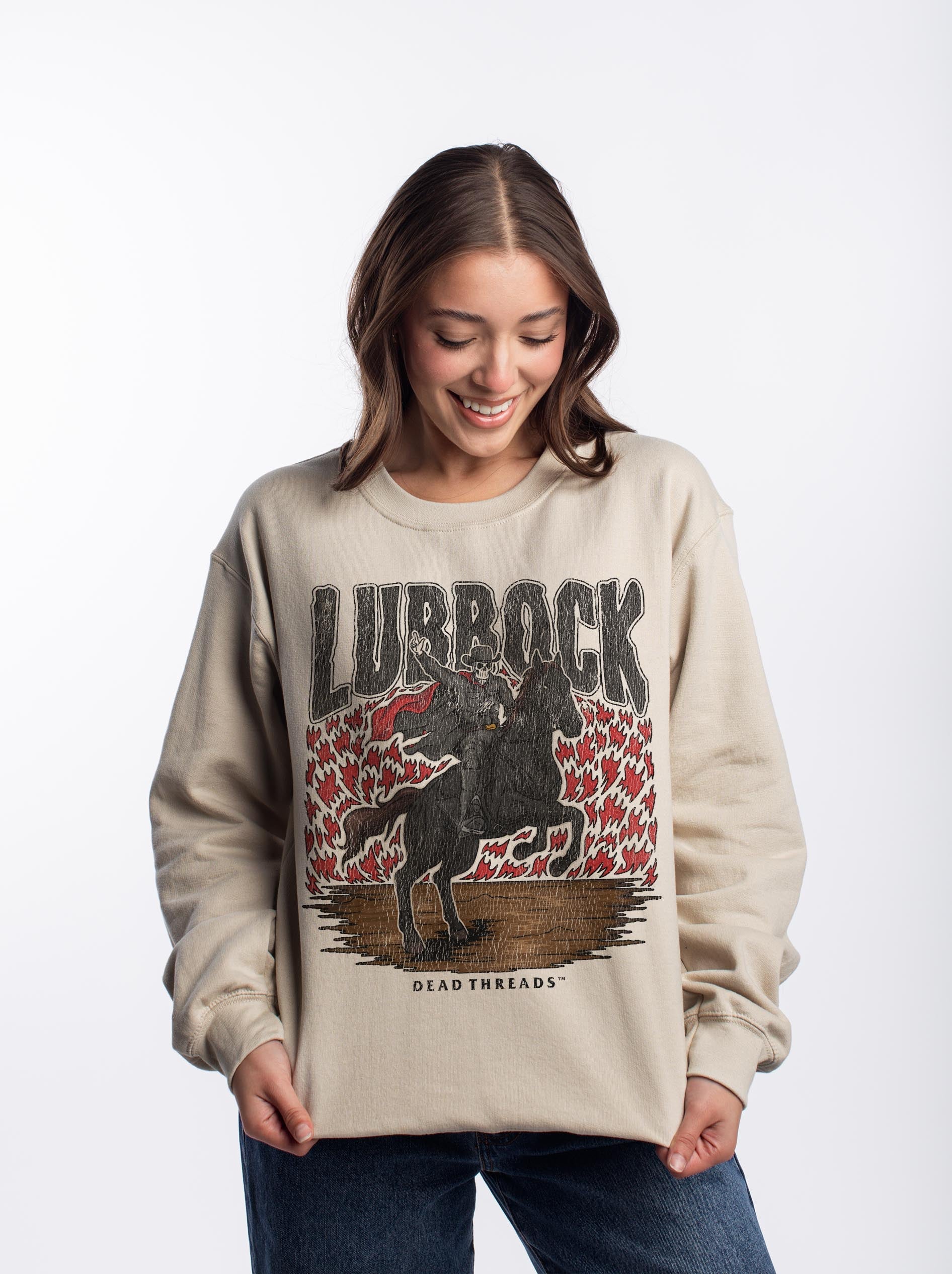 LUBBOCK CREWNECK SWEATSHIRT – Sweatshirt – Dead Threads Apparel