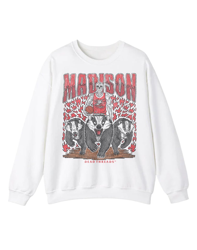 MADISON BASKETBALL CREWNECK SWEATSHIRT – Sweatshirt – Dead Threads Apparel
