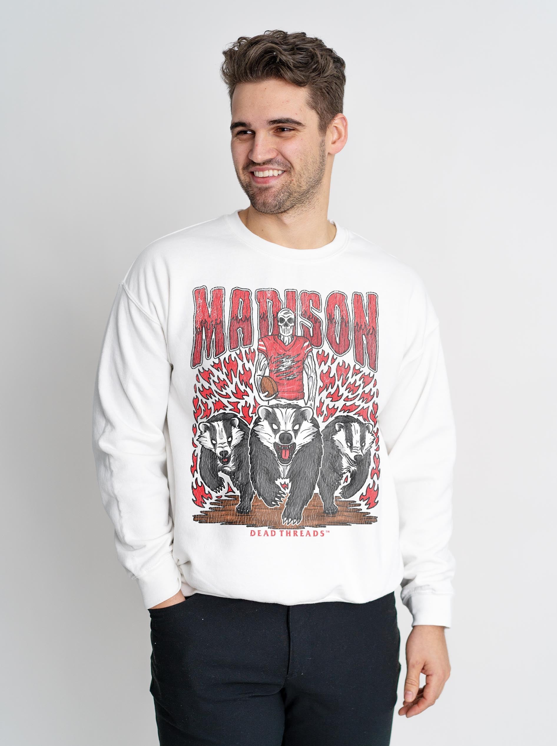 MADISON FOOTBALL CREWNECK SWEATSHIRT – Sweatshirt – Dead Threads Apparel