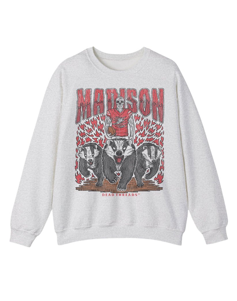 MADISON FOOTBALL CREWNECK SWEATSHIRT – Sweatshirt – Dead Threads Apparel