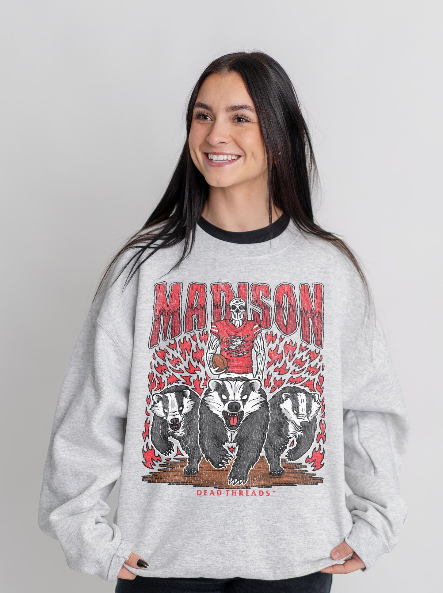 MADISON FOOTBALL CREWNECK SWEATSHIRT – Sweatshirt – Dead Threads Apparel