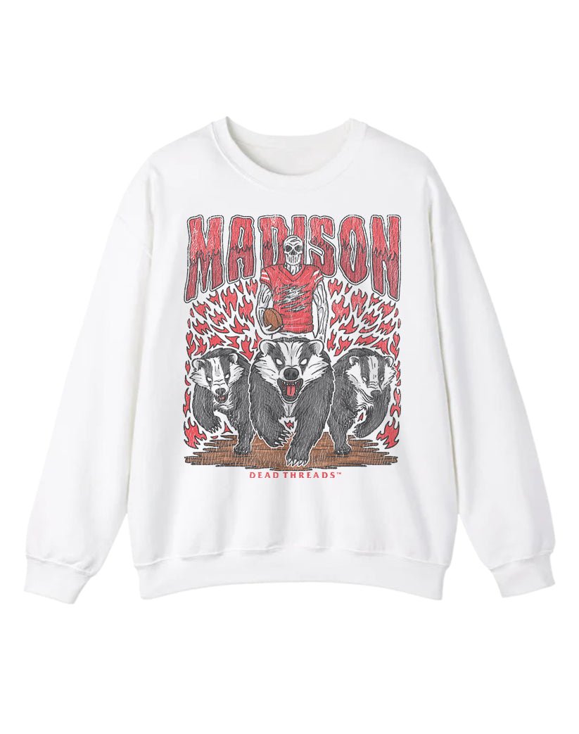 MADISON FOOTBALL CREWNECK SWEATSHIRT – Sweatshirt – Dead Threads Apparel