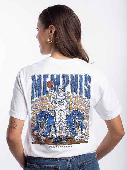 MEMPHIS BASKETBALL - “3 SKULL” PREMIUM T - SHIRT – T-Shirt – Dead Threads Apparel