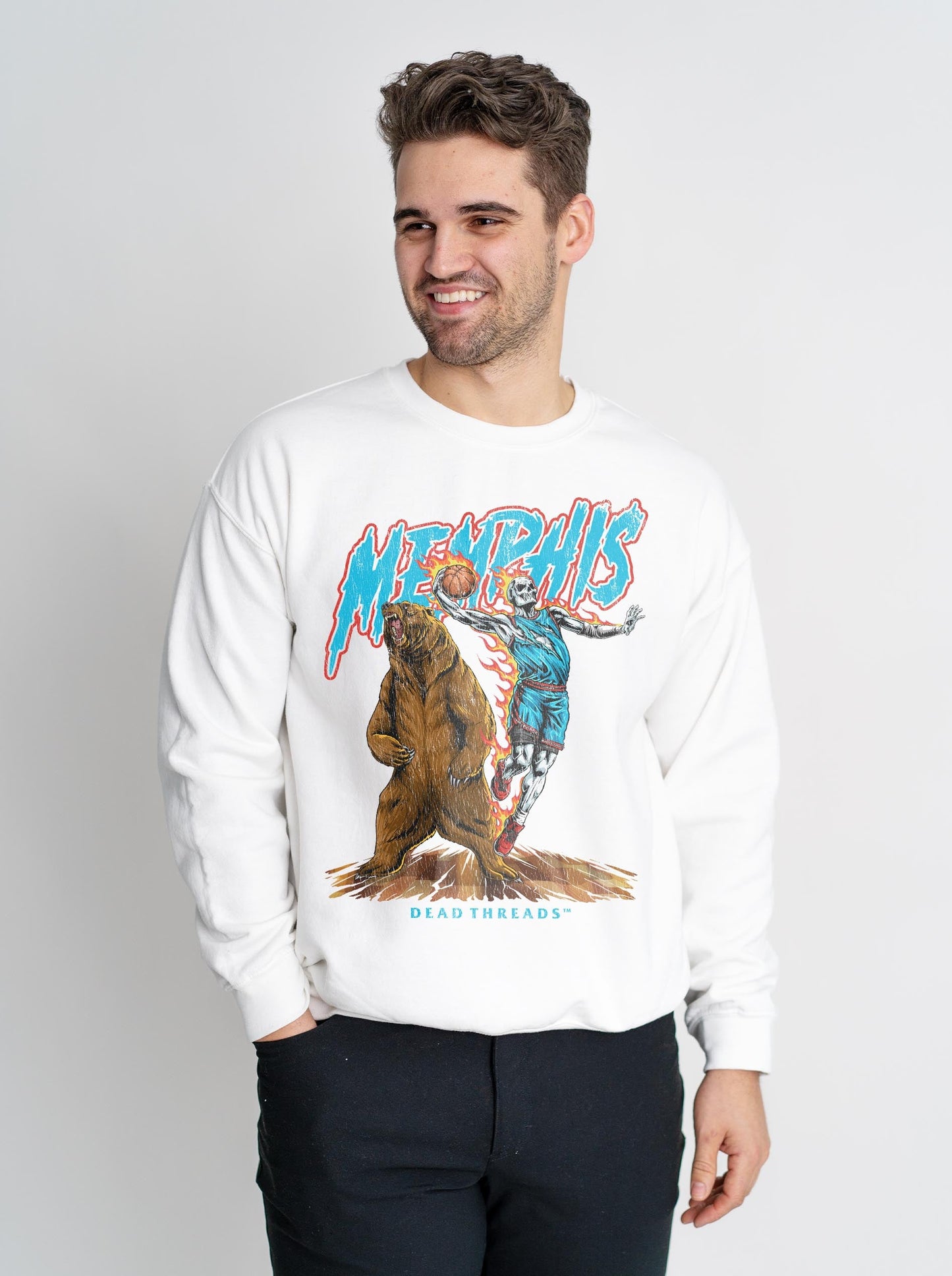 MEMPHIS BASKETBALL CREWNECK SWEATSHIRT – Sweatshirt – Dead Threads Apparel